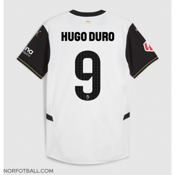 Billige Fotballdrakt Valencia Hugo Duro #9 Replika Hjemmedrakt 2024-25 Kortermet